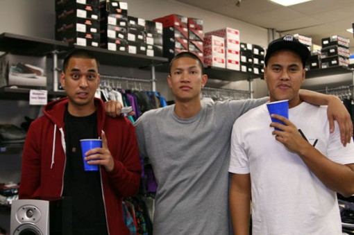 These 3 Asian friends are tall.  Steve, TK & Joe.