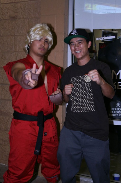 Ken heard about the Street Fighter II Tournament & showed up.
