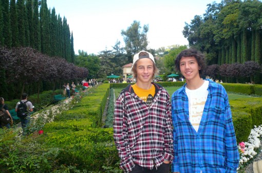 p1070224 Can you believe this is someones back yard? Riley Hawk & Spencer Nuzzi hangin' out.